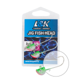 Jig L&K TW Fish Head háčik č.1/0 3gr 2ks