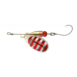 Rotačka Cormoran Bullet Single Hook č.3 7,0g strieborná s červenými pruhmi