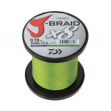 Šnúra Daiwa J-Braid chartreuse 3000m 0,16mm