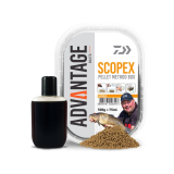 Pelety method box DAIWA Advantage Scopex 500g + 75ml