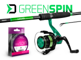 Prívlačový set Delphin GreenSPIN 180cm/30g+2T+0,22mm