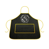 Kitchen čierna zástera s nápisom Horgászbajnok (rybársky majster) 