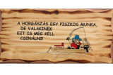 Drevená tabuľka s nápisom