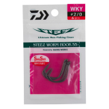 Háčik DAIWA Steez Worm Hook WKY č.1 8ks/bal.