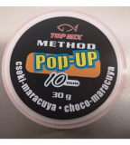 Boilies Top Mix Method Pop-Up boilie Čokoláda - Maracuya 10mm 30g 