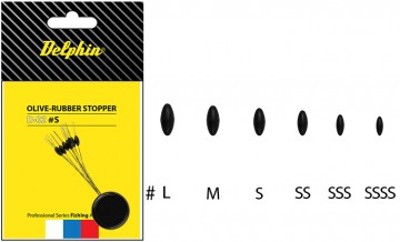 Zarážka DELPHIN Olive - Rubber stopper SS
