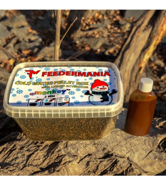 Feedermánia COLD WATER PELLET BOX 2mm MONKEY  400g