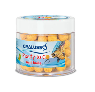 Mini boilies Cralusso Ready to go Fluo ananás 12mm 40g