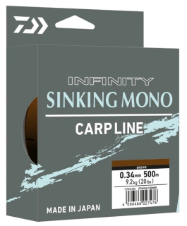 Vlasec DAIWA Infinity Sinking Mono Olive 0,285mm 6,30kg 3000m