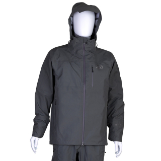Nepremokavá goratexová rybárska bunda DAIWA Gore-Tex Rain Jacket Steel Grey XL