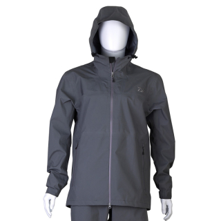 Nepremokavá bunda s kapucňou DAIWA RAINMAX Stretch Rain Jacket Steel Grey L
