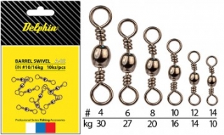 Obratlík DELPHIN Barrel Swivel A-02/10ks BN/14