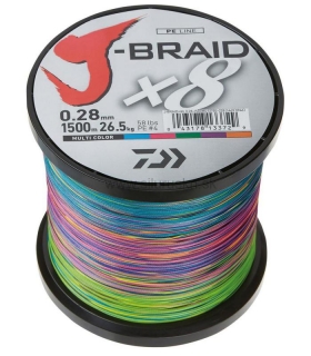 Šnúra Daiwa J-Braid multicolor 1500m 0,20mm