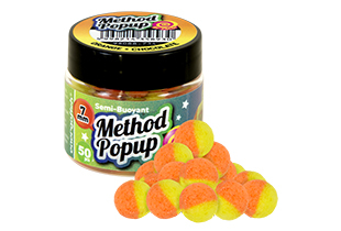 Boilies Benzar Mix Bicolor Pop-up Pomaranč-čokoláda 10mm