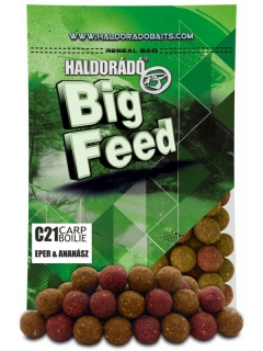 Boilies HALDORADO Big Feed - C21 Boilie - Jahoda & Ananás 800g