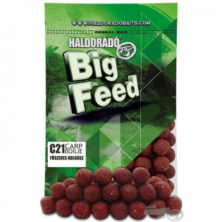 Boilies HALDORADO Big Feed - C21 Boilie - Korenistá klobása 800g