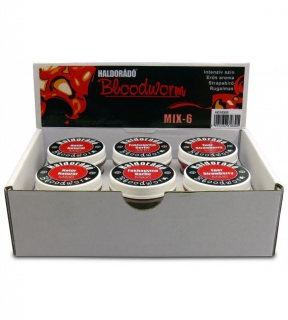 Set gumenných patentiek Haldorádo Bloodworm MIX6 6x30ks