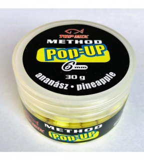 Boilies Top Mix Method Pop-Up boilie Ananás 6mm 30g 