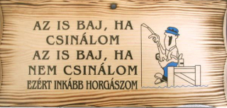Drevená tabuľka s nápisom