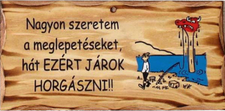 Drevená tabuľka s nápisom