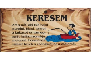 Drevená tabuľka s nápisom