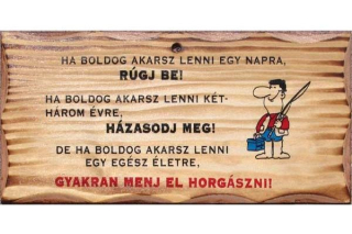 Drevená tabuľka s nápisom