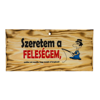 Drevená tabuľka s nápisom