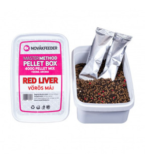 NovákFeeder Master Method Pellet Box 400 g - Red Liver