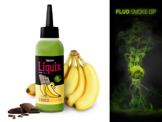 Fluo dip DELPHIN D SNAX LiquiX /100ml Čokoláda-Banán