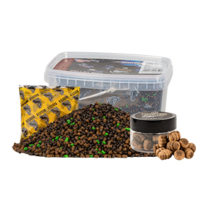 Benzár Mix Winter Pellet Box + Twister nástraha Green betain