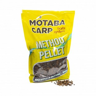 Pelety Motaba Carp Method Pellet Ananás kyselina maslová 3mm 800g 