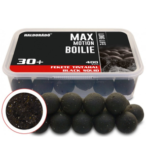 Boilies HALDORÁDÓ MAX MOTION Boilie Long Life - Black squid 30+ mm 400g