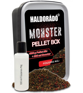 Pelety HALDORÁDÓ MONSTER Pellet Box - Korenistá pečeň 400g