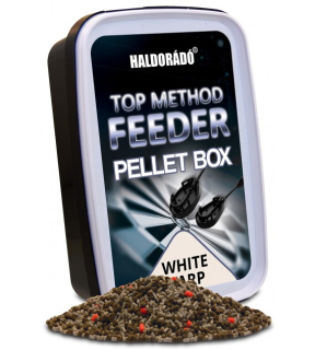 Pelety HALDORÁDÓ Top Method Feeder Pellet Box - WHITE CARP 400g