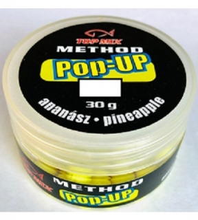 Boilies Top Mix Method Pop-Up boilie Ananás 10mm 40g 