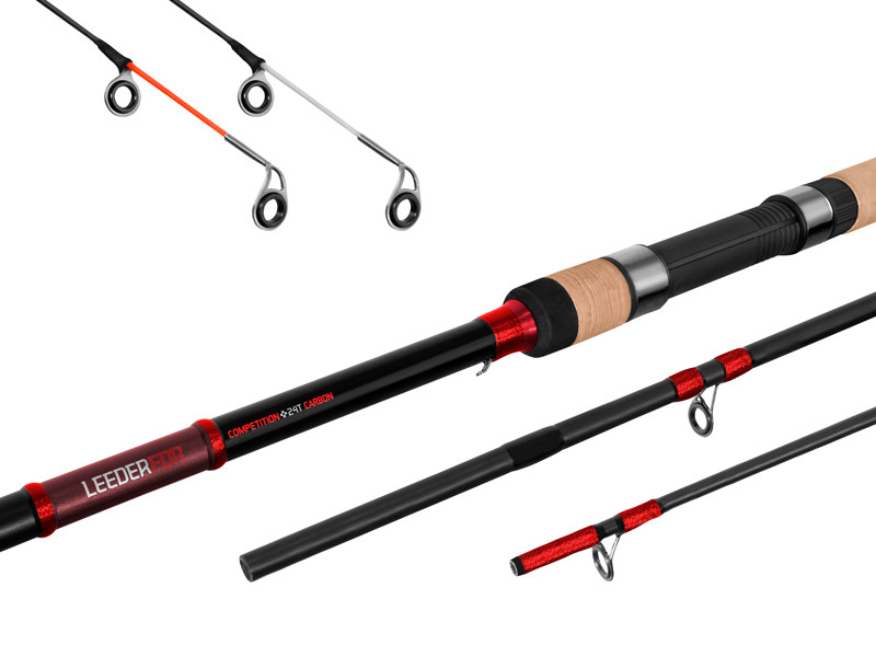 Prút Delphin LEEDER Feeder + 2 špičky 390cm/160g/3 diely