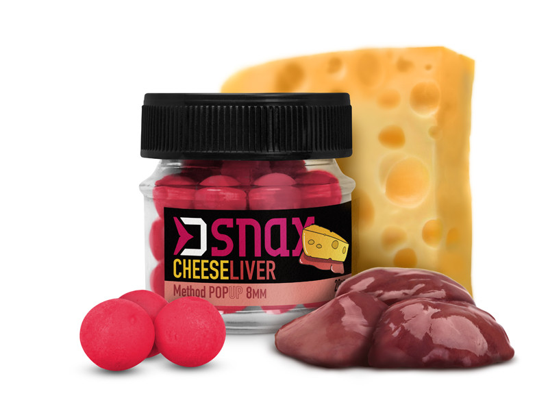 Nástraha DELPHIN D SNAX POP 8mm/20g Syr-Pečeň