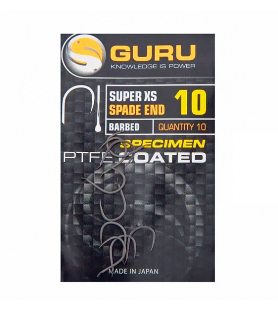 Háčiky GURU Super XS (Spade/Barbed) Size 14