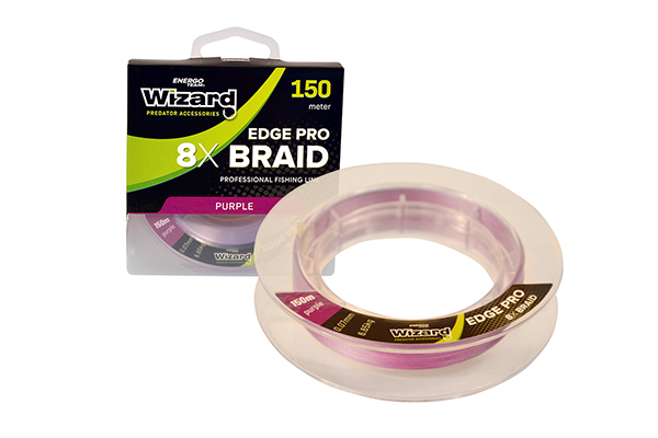 Šnúra Wizard Edge PRO 8X Braid Violet 0,12mm 11,12kg 150m