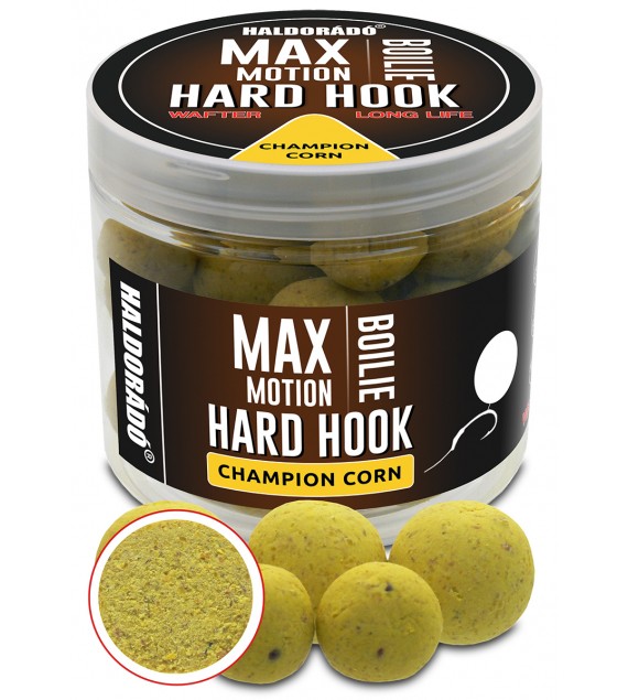 Haldorádó MAX MOTION Boilie Hard Hook Wafter 24, 30 mm - Champion Corn
