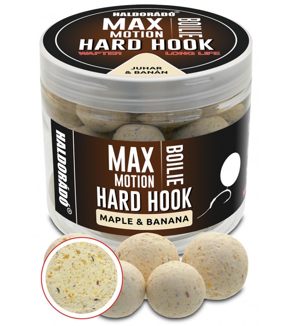 Haldorádó MAX MOTION Boilie Hard Hook Wafter 24, 30 mm - Javor & Banán