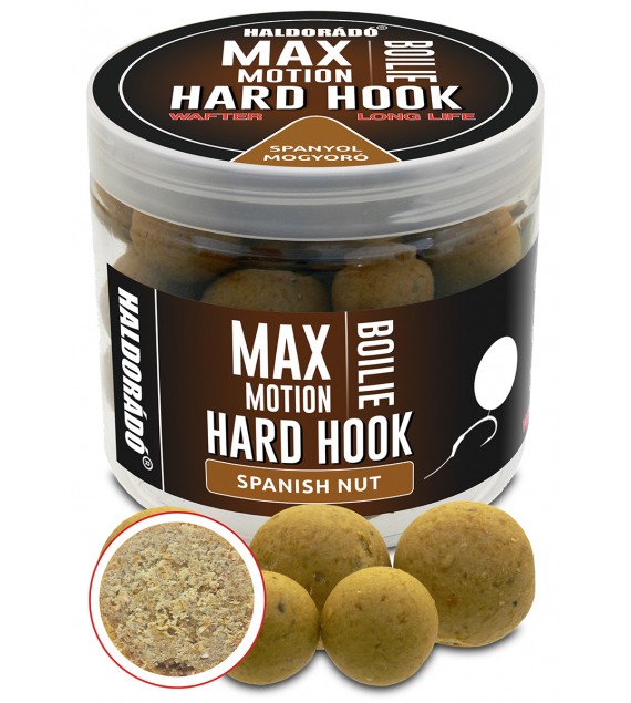 Haldorádó MAX MOTION Boilie Hard Hook Wafter 24, 30 mm - Španielsky Orech