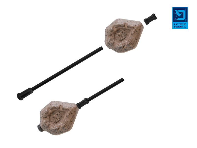 Olovená záťaž Delphin CyberBARBED TUBE 120g 12ks