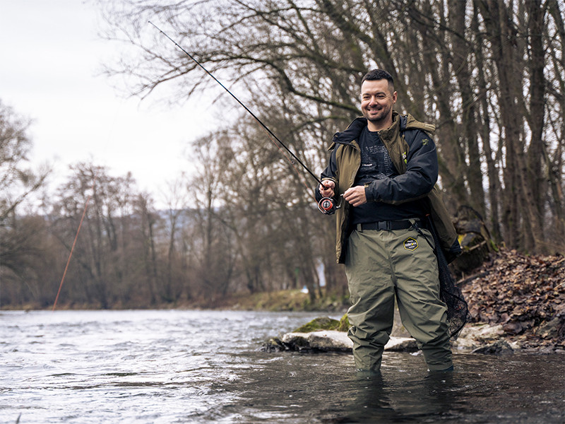 Brodiace nohavice po pás Delphin HRON Pants veľ.47