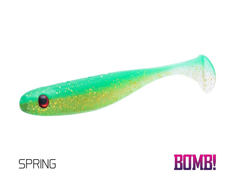 Gumená nástraha DELPHIN  BOMB! Rippa SPRING  5ks 10cm