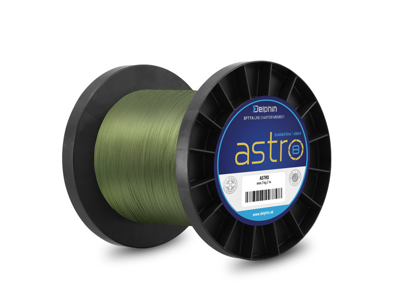 Šnúra Delphin ASTRO 8 zelená  1300m 0,15mm 20,9lbs