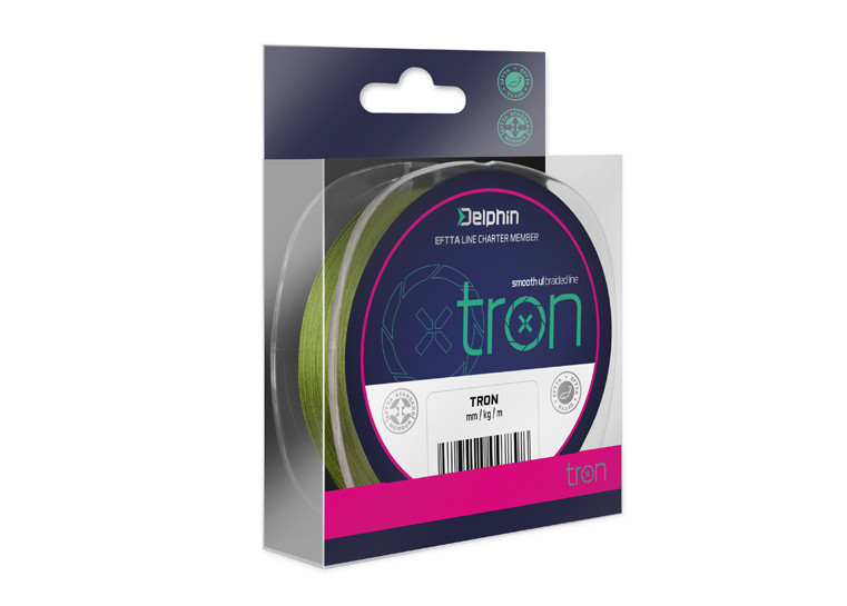 Šnúra Delphin TRON zelená 130m 0,05mm 5lbs