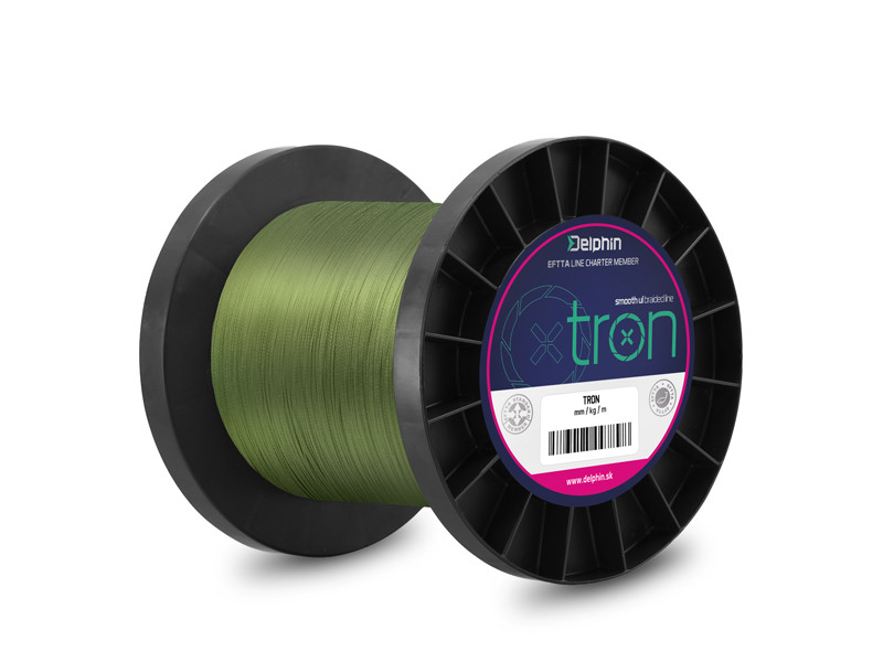 Šnúra Delphin TRON zelená 1000m 0,06mm 6lbs