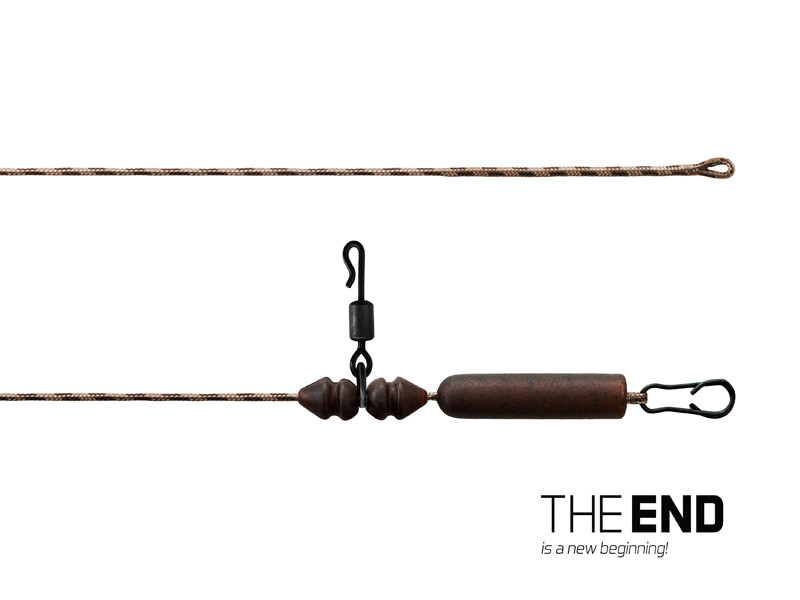 Montáž Delphin THE END Leadcore HELI / 3 ks 80cm