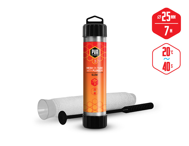 Pančucha Delphin PVA n´tastic TUBA+TĹK 7m - 25mm úzka  Pomaly rozpustná